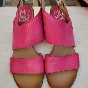 Miz Mooz Pink Sandals Comfortable Casual Footwear